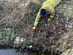 Auch aus Wasserläufen wurde der Unrat entfernt.
